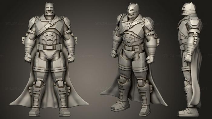 Статуэтки герои, монстры и демоны (Бэтмен, STKM_1804) 3D модель для ЧПУ станка